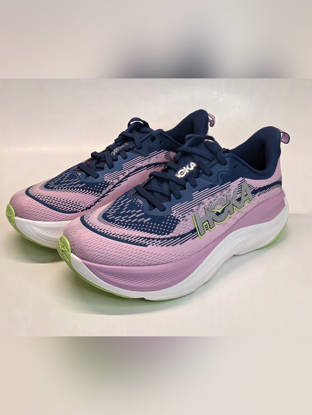 New Hoka One Skyflow Lightweight Running Shoes Pink~Blue Women's Size 8.5B - Picture 6 of 12